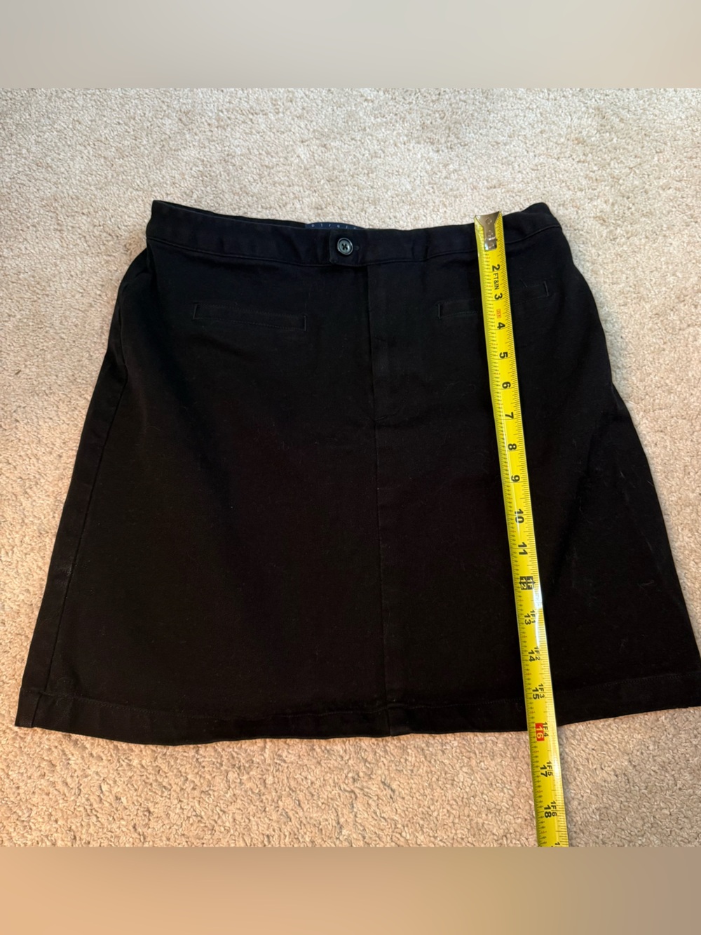 GAP Black Mini Skirt with Button Waist